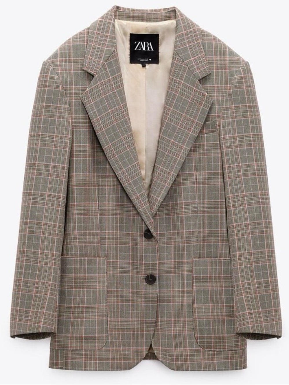 NWOT Zara Plaid Blazer